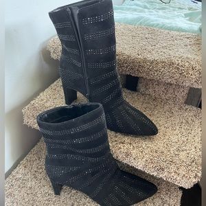 Women's Black Ankle Boots Size 9